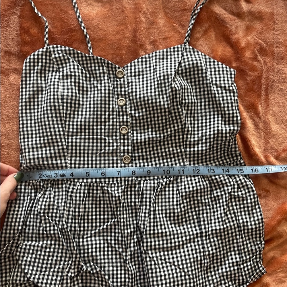 Potter's Pot Black and White Checkered Blouse - Picture 4 of 5